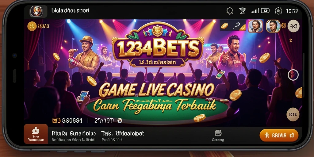 Tampilan gameplay Live Casino yang memukau di 1234BETS.