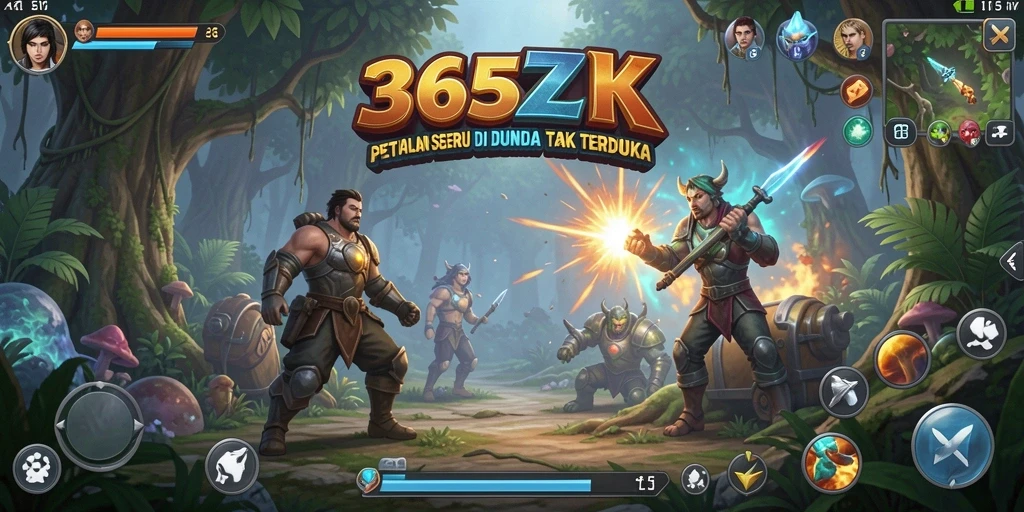 Tampilan gameplay seru dalam dunia petualangan 365ZK.