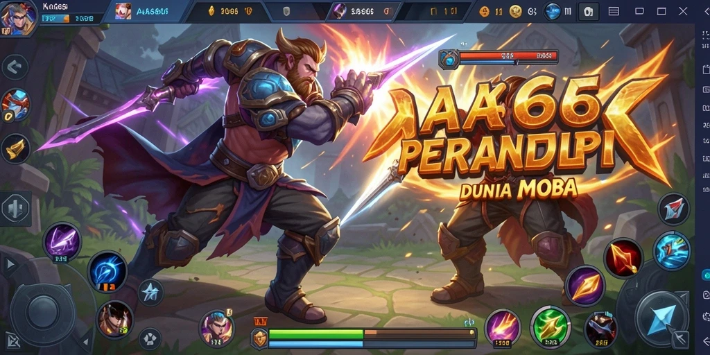 Screenshot gameplay AA666 menampilkan pertempuran seru antar tim.