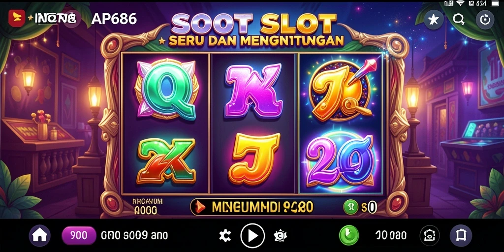 Tangkapan layar gameplay AP686 yang menampilkan mesin slot yang menarik.