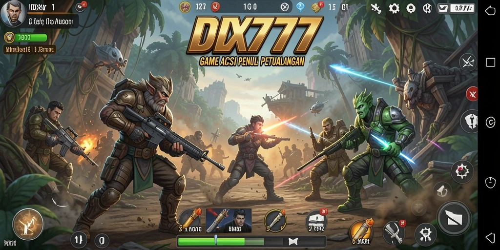 Tampilan action gameplay IDX777 yang mendebarkan dan penuh tantangan.