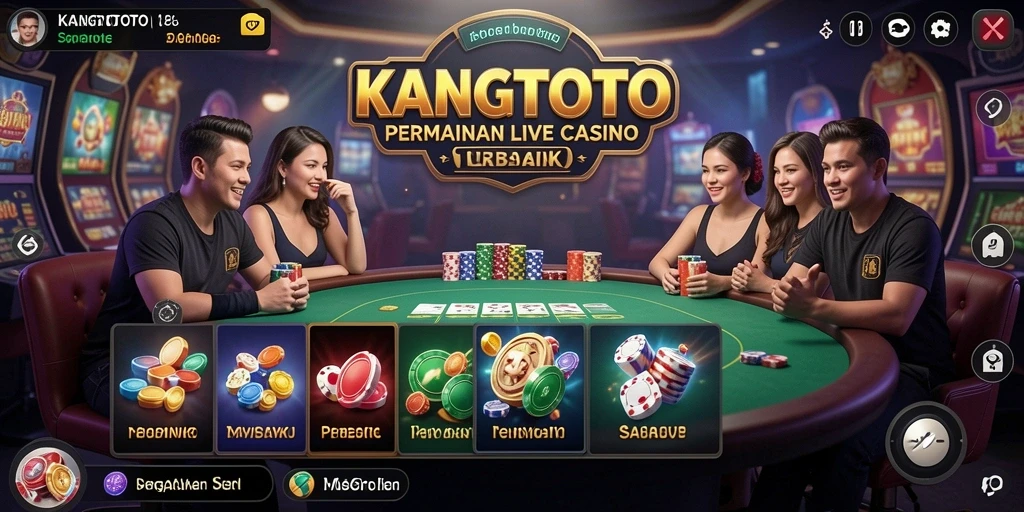 Tampilan gameplay KANGTOTO yang menarik dalam suasana Live Casino.