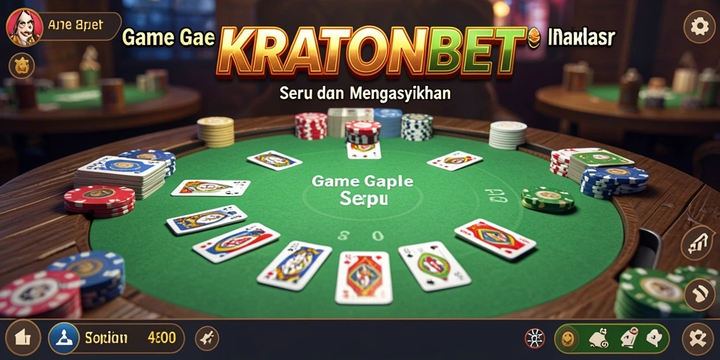 Tampilan gameplay Gaple yang menarik dan intuitif.