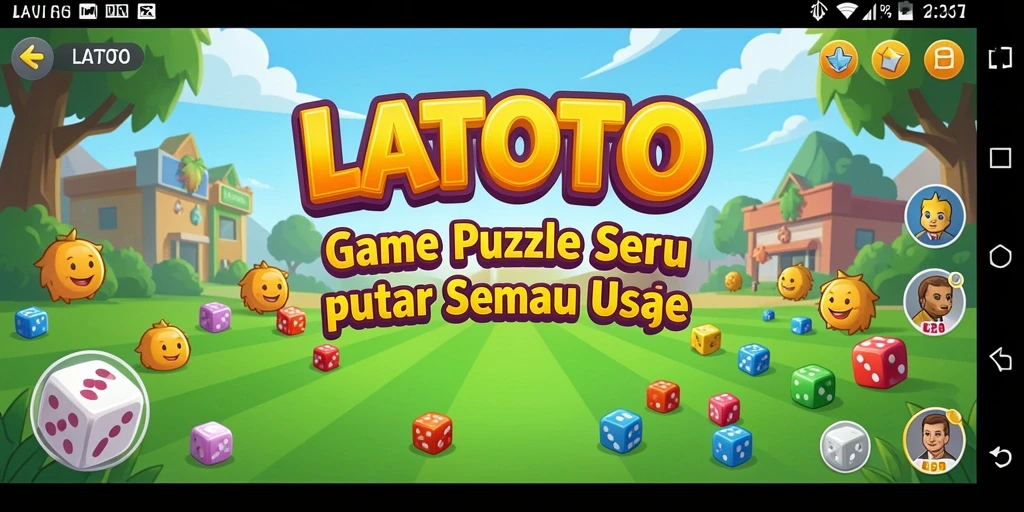 Tampilan gameplay seru dari LATOTO dengan berbagai teka-teki.