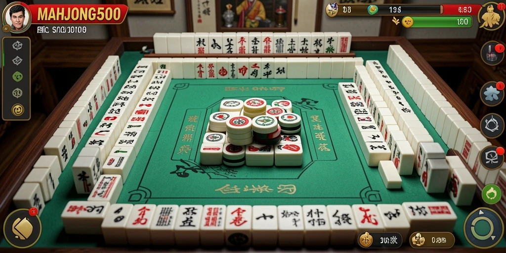 Tampilan gameplay asyik di MAHJONG500 yang penuh strategi dan aksi.
