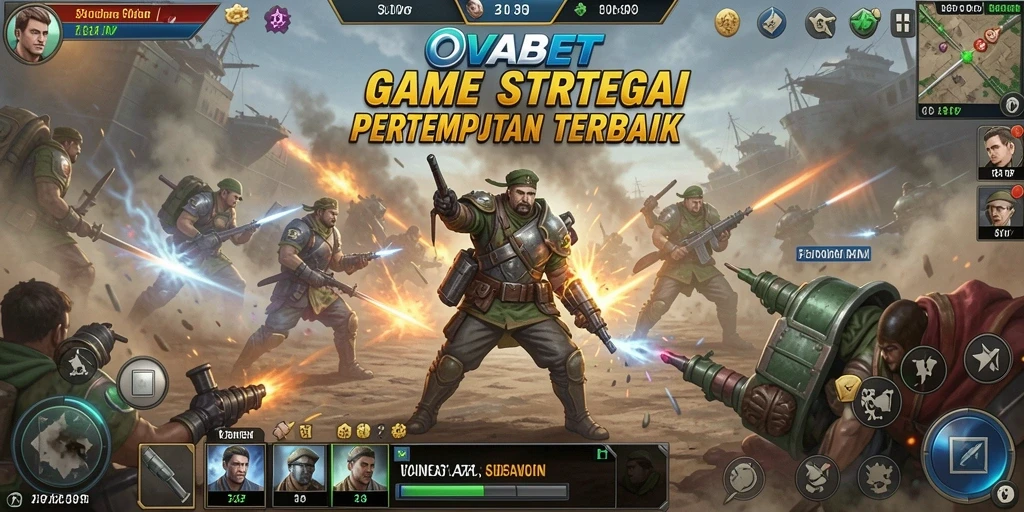 Tangkapan layar OVABET menampilkan aksi pertempuran strategis yang mendebarkan.