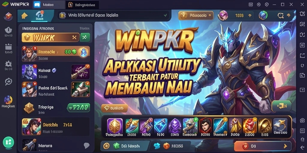 Tampilan antarmuka WINPKR yang sederhana dan fungsional.
